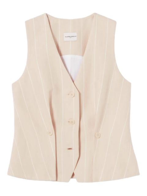 Claudie Pierlot V-neck waistcoat - Neutrals - zdjęcie produktu nr 1