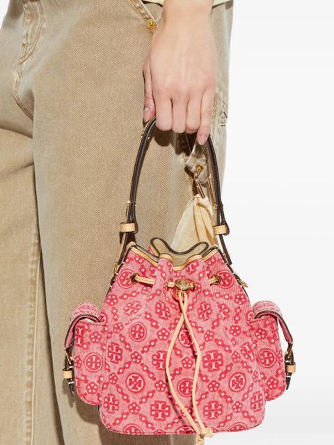 Tory Burch T-Monogram bucket bag - Red - zdjęcie produktu nr 2