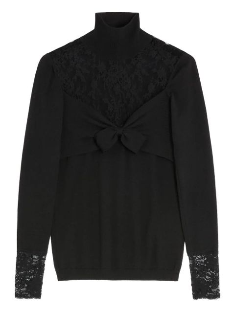 Valentino Garavani lace-panelled top - Black - zdjęcie produktu nr 1