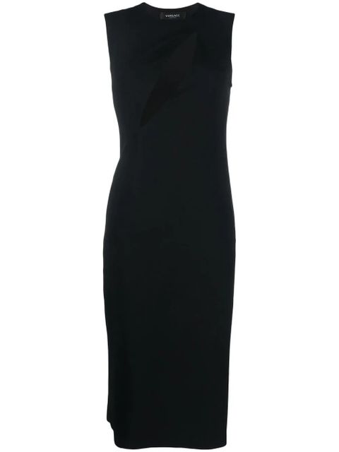 Versace cut-out sleeveless midi dress - Black - zdjęcie produktu nr 1