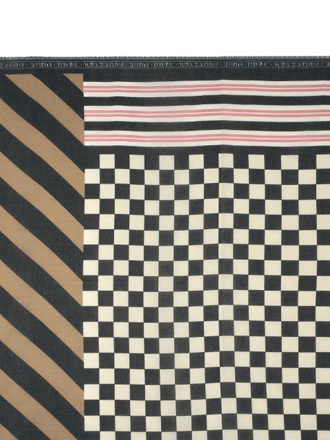 Jean Paul Gaultier patchwork cotton scarf - Black - zdjęcie produktu nr 2