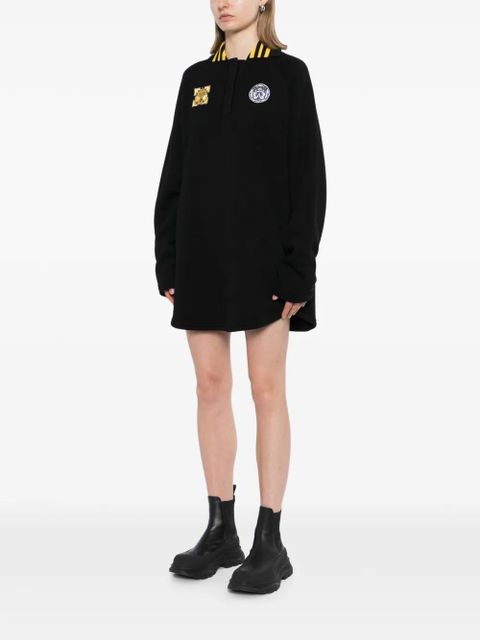 Off-White sporty polo sweat dress - Black