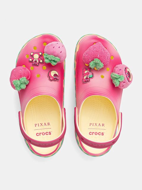 Crocs klapki Classic Lotso Platform Clog damskie kolor różowy na platformie 212240