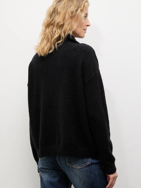 Answear.LAB sweter z kaszmirem kolor czarny z golfem - zdjęcie produktu nr 2