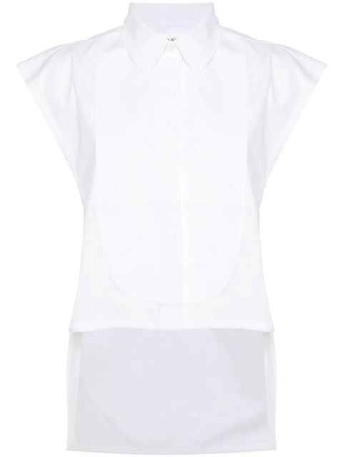 Victoria Beckham panel-detail sleeveless shirt - White - zdjęcie produktu nr 1