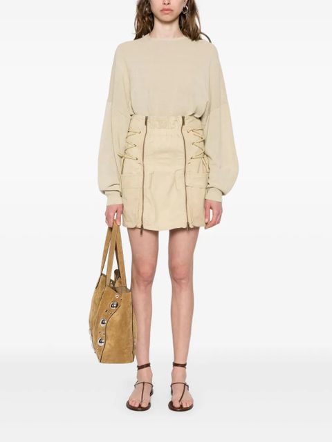 ISABEL MARANT Iteli mini skirt - Neutrals