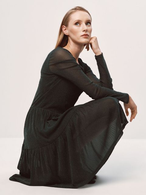 Zielona sukienka mini