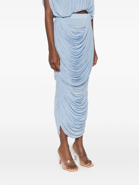 Magda Butrym draped midi skirt - Blue - zdjęcie produktu nr 2