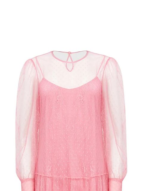 TWINSET tiered polka dot dress - Pink - zdjęcie produktu nr 2