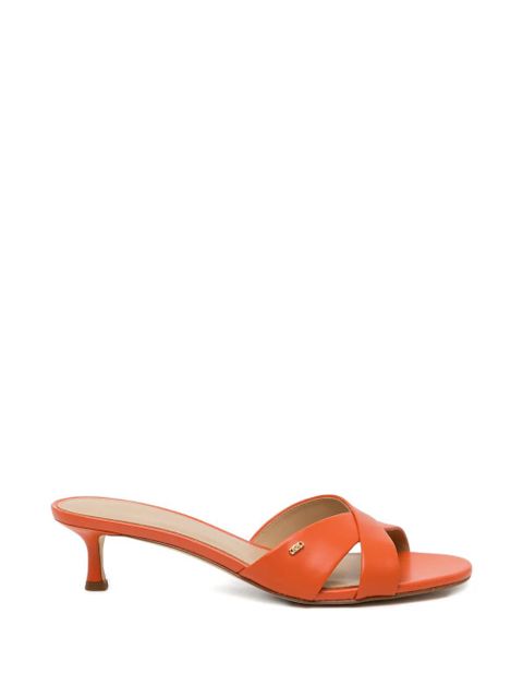 Michael Kors 30mm logo-patched crossover sandals - Orange - zdjęcie produktu nr 1
