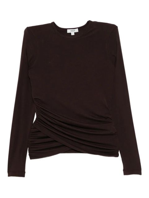 AGOLDE Twist Eve T-shirt - Brown - zdjęcie produktu nr 1