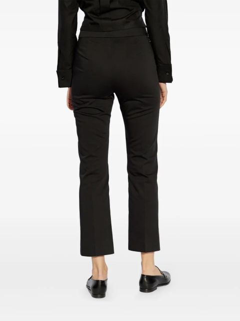 Max Mara cotton tapered trousers - Black