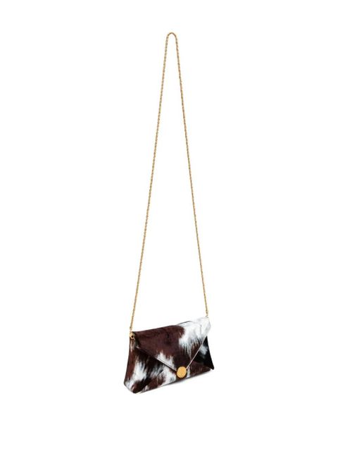 DRIES VAN NOTEN printed envelope mini bag - Brown