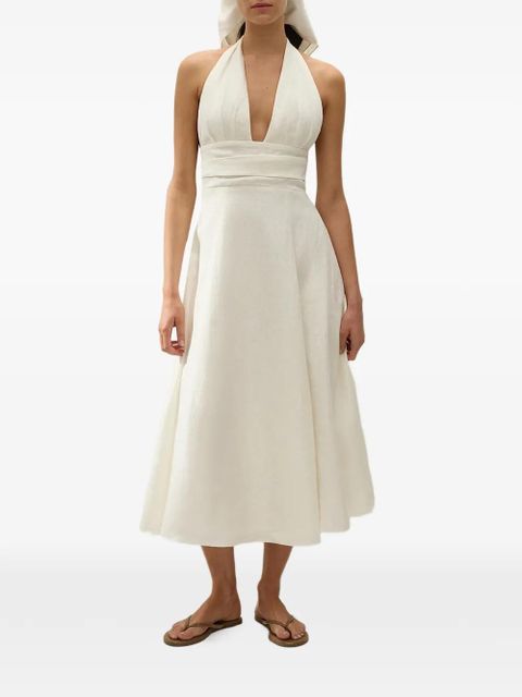 Faithfull the Brand Bianca halter-neck midi dress - White - zdjęcie produktu nr 2