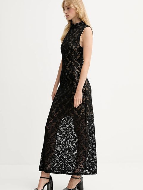 Gestuz sukienka kolor czarny maxi dopasowana 10910677