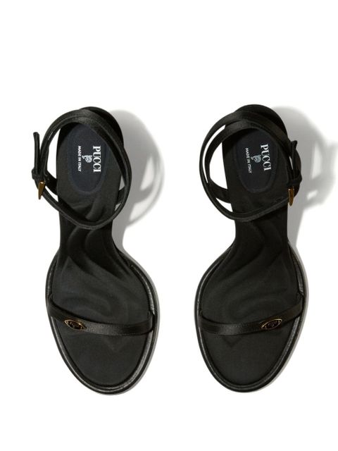 PUCCI Emilio 80mm leather sandals - Black - zdjęcie produktu nr 2