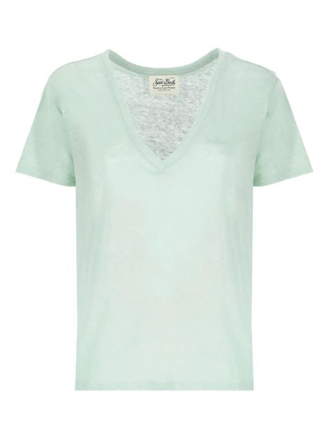 MC2 Saint Barth embroidered-logo T-shirt - Green - zdjęcie produktu nr 1