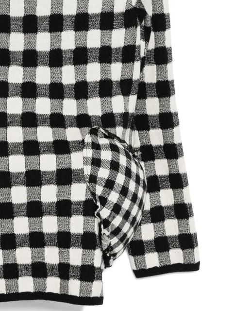Comme Des Garçons checked jumper - Black