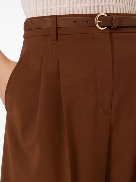 Max Mara belted trousers - Brown
