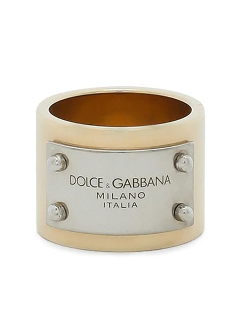 Dolce & Gabbana logo-engraved ring - Gold - zdjęcie produktu nr 1