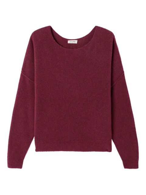 American Vintage Damsville boat-neck ribbed sweater - Red - zdjęcie produktu nr 1