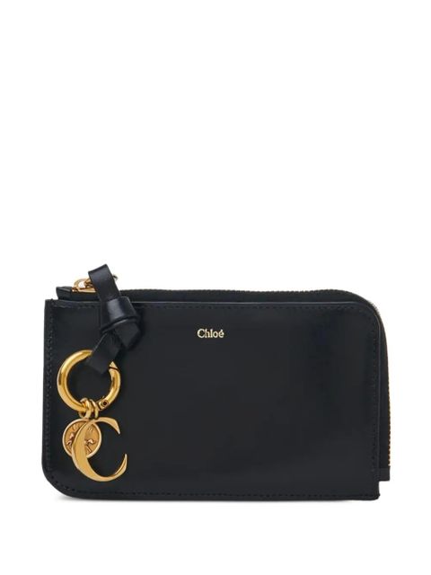 Chloé Alphabet charm zip wallet - Black - zdjęcie produktu nr 1