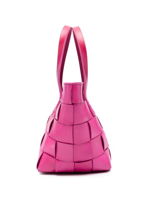 DRAGON DIFFUSION leather woven tote bag - Pink