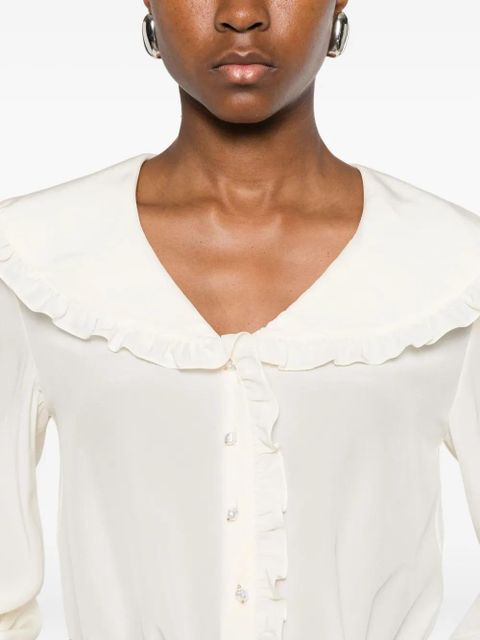 Chloé ruffled-collar blouse - Neutrals