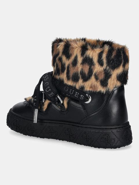 Guess śniegowce UNESSA kolor czarny FLFUEK FUR10