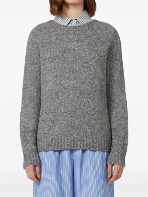 Weekend Max Mara raglan-sleeve ribbed-hem jumper - Grey - zdjęcie produktu nr 2