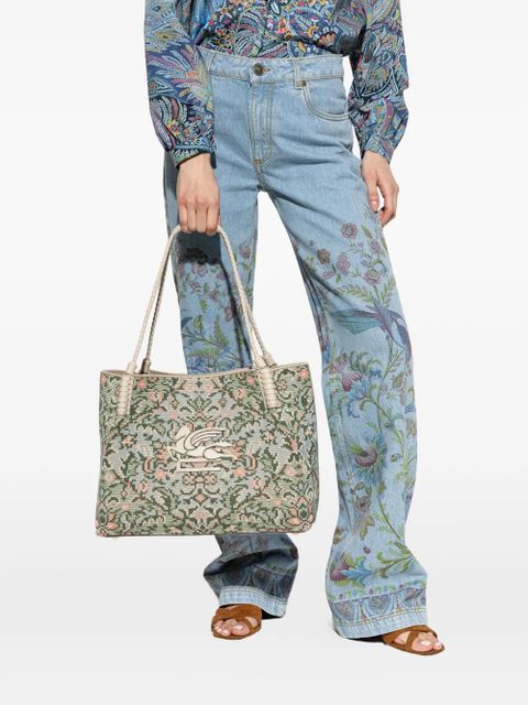 ETRO Pegasus floral tote bag - Blue - zdjęcie produktu nr 2