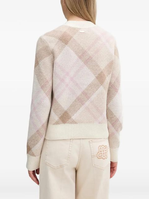 Barbour Sara argyle crew-neck sweater - Neutrals