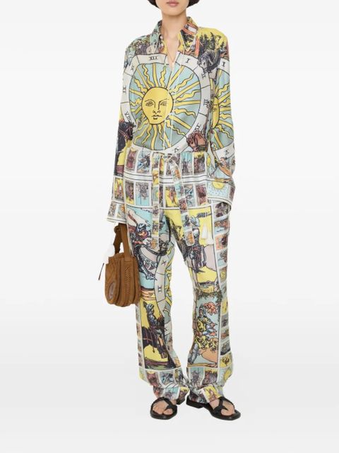 Burberry Tarot silk pyjama trousers - Yellow - zdjęcie produktu nr 2