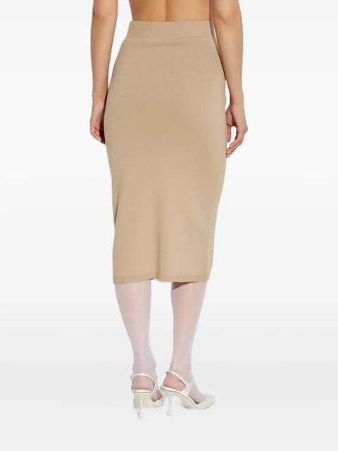 Alessandra Rich button-detailed knit skirt - Neutrals - zdjęcie produktu nr 2
