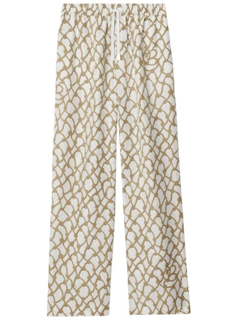 Burberry knot-print trousers - Neutrals - zdjęcie produktu nr 1