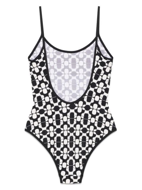 Moncler geometric-print swimsuit - Black - zdjęcie produktu nr 2