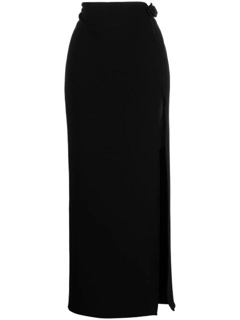 Magda Butrym Rosette cut-out maxi skirt - Black - zdjęcie produktu nr 1