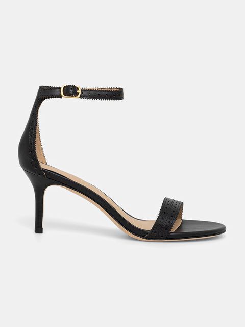 Lauren Ralph Lauren sandały na wysokim obcasie skórzane Allie M - zdjęcie produktu nr 1