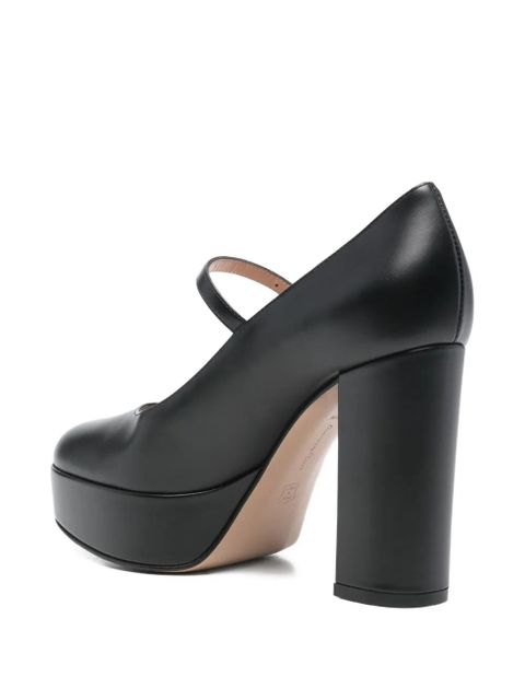 Gianvito Rossi 105mm platform strap pumps - Black