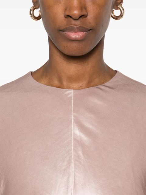 LouLou de Saison gathered-detail midi dress - Pink