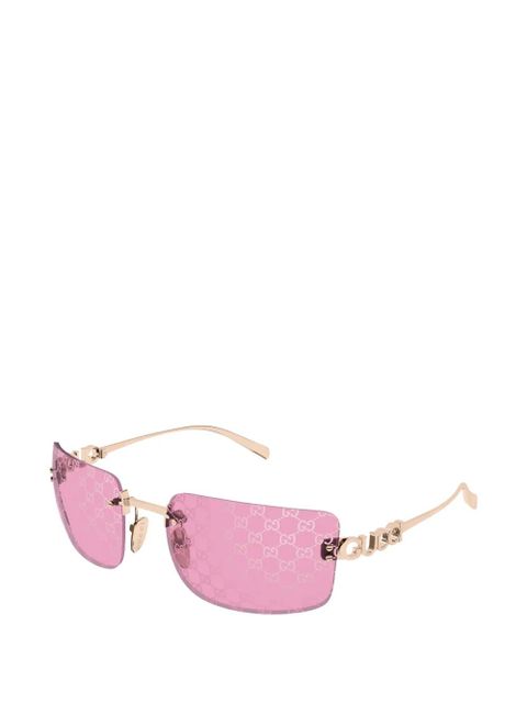 Gucci Eyewear rimless sunglasses - Gold - zdjęcie produktu nr 2