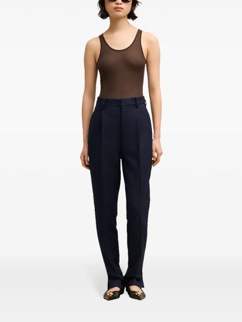 AMI Paris high-waisted tailored trousers - Blue