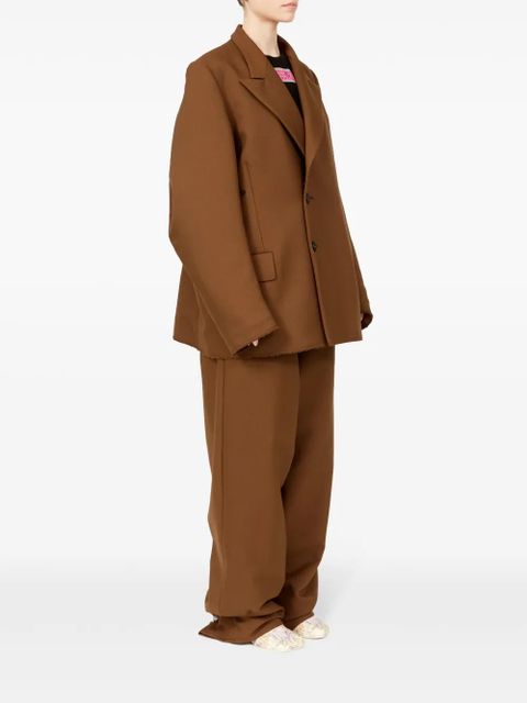 MM6 Maison Margiela single-breasted over-sized blazer - Brown