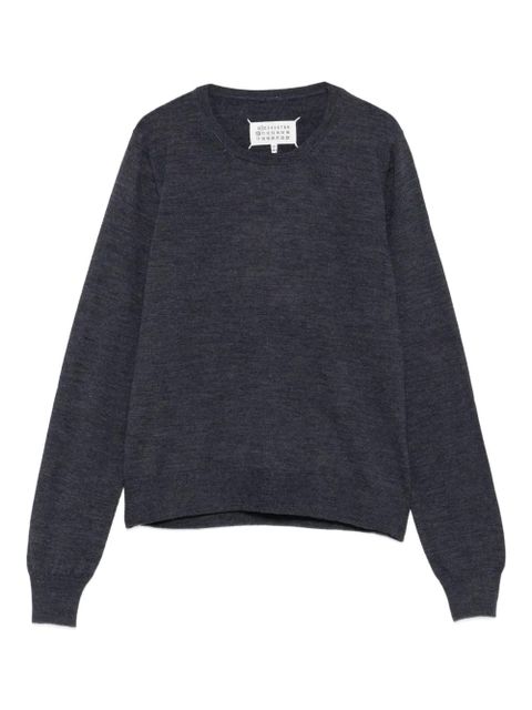 Maison Margiela round-neck wool sweater - Blue - zdjęcie produktu nr 1