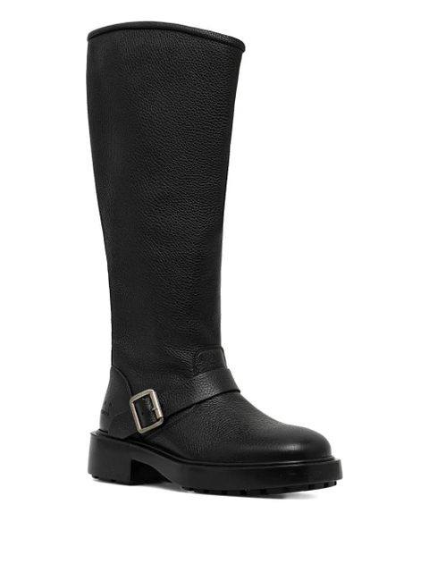 Copenhagen buckle-strap biker boots - Black