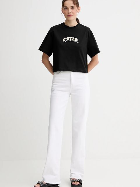 G-Star t-shirt bawełniany Felt logo boxy - zdjęcie produktu nr 1