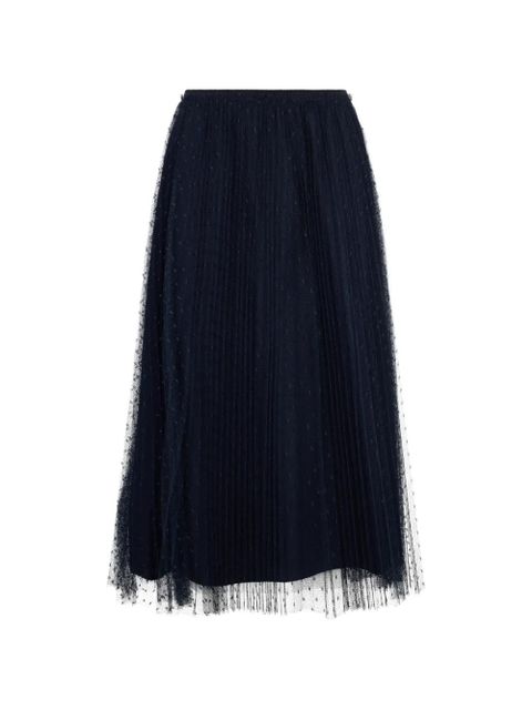 Valentino Garavani pleated polka-dot maxi skirt - Blue - zdjęcie produktu nr 1