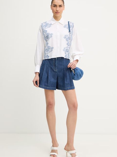 Ermanno Firenze koszula z dodatkiem lnu