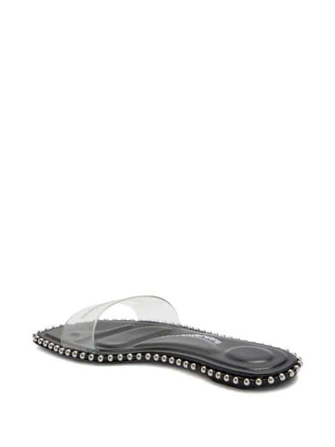 Alexander Wang clear-strap flat sandals - Black - zdjęcie produktu nr 2