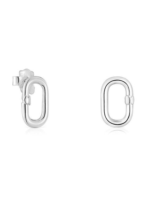 Tous kolczyki srebrne Hold Oval 1004101300